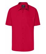 Heren Men's Business Shirt Short-Sleeved Rood 8391