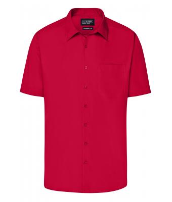 Heren Men's Business Shirt Short-Sleeved Rood 8391
