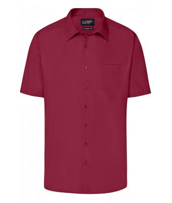 Heren Men's Business Shirt Short-Sleeved Wijnrood 8391