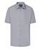 Men Men's Business Shirt Short-Sleeved Steel 8391