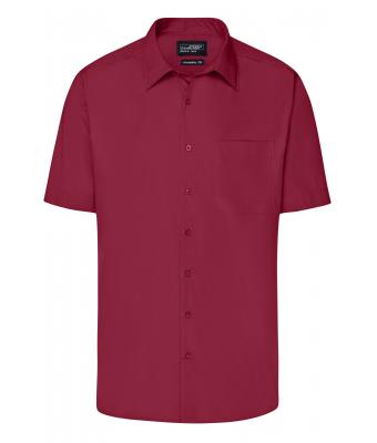 Men Men's Business Shirt Shortsleeve Wine 8391