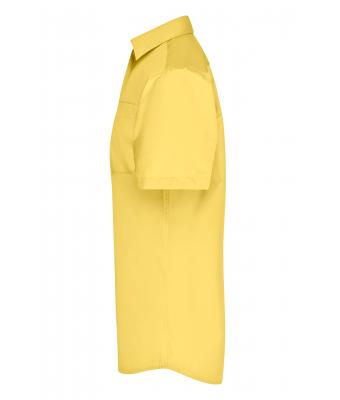 Men Men's Business Shirt Shortsleeve Yellow 8391