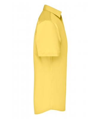 Men Men's Business Shirt Shortsleeve Yellow 8391