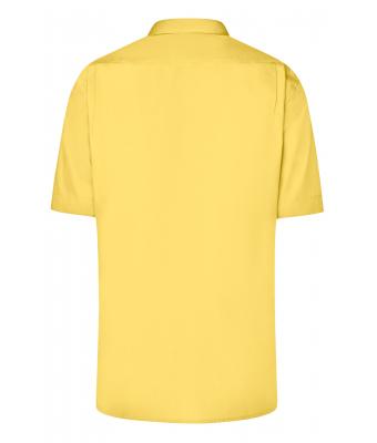 Men Men's Business Shirt Shortsleeve Yellow 8391