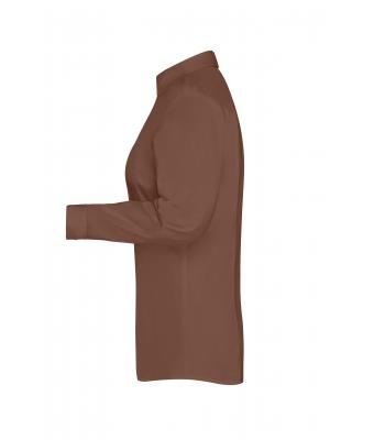 Ladies Ladies' Shirt Slim Fit Brown 8392