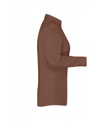 Ladies Ladies' Shirt Slim Fit Brown 8392