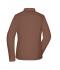 Ladies Ladies' Shirt Slim Fit Brown 8392