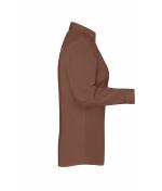 Dames Ladies`Shirt Slim Fit Bruin 8392