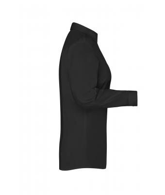 Damen Ladies`Shirt Slim Fit Black 8392