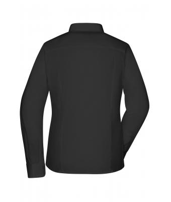 Damen Ladies`Shirt Slim Fit Black 8392
