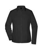Dames Ladies`Shirt Slim Fit Zwart 8392