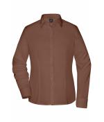 Dames Ladies`Shirt Slim Fit Bruin 8392