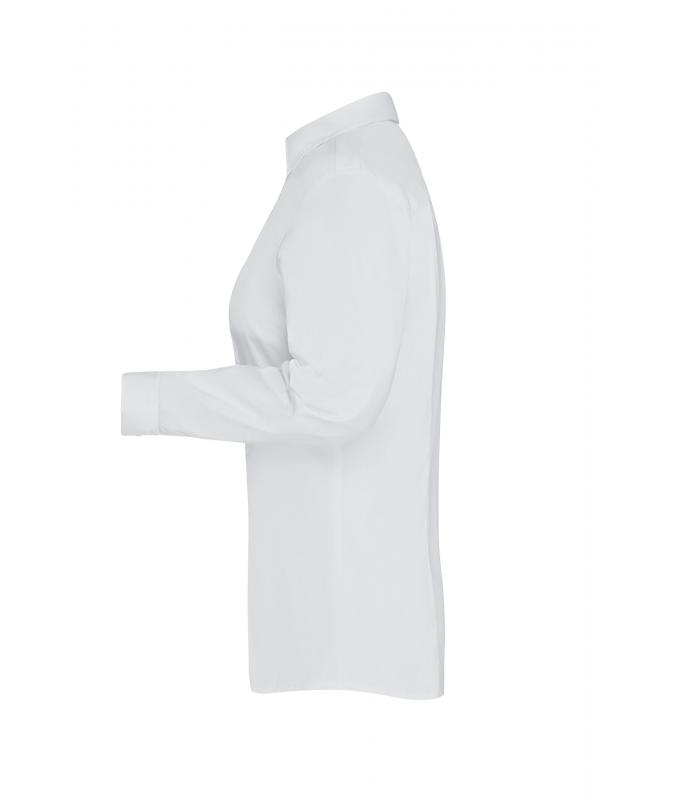 Dames Ladies`Shirt Slim Fit Wit 8392