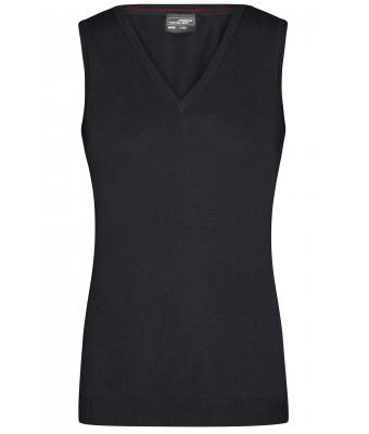 Ladies Ladies' V-Neck Pullunder Black 8057