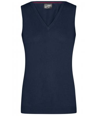 Dames Ladies' V-Neck Pullunder Navy 8057