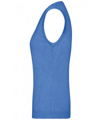 Dames Ladies' V-Neck Pullunder Gletsjer blauw 8057