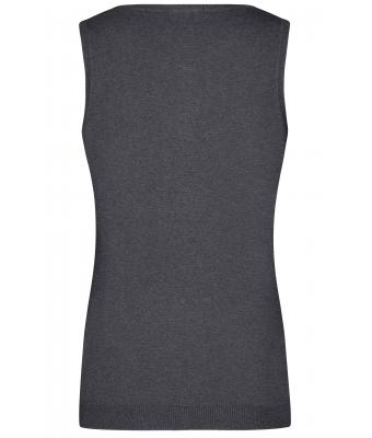 Dames Ladies' V-Neck Pullunder Antraciet-melange 8057