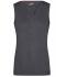 Dames Ladies' V-Neck Pullunder Antraciet-melange 8057