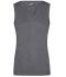 Dames Ladies' V-Neck Pullunder Heather-grijs 8057