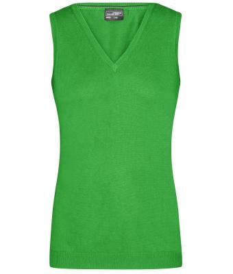 Damen Ladies' V-Neck Pullunder Green 8057