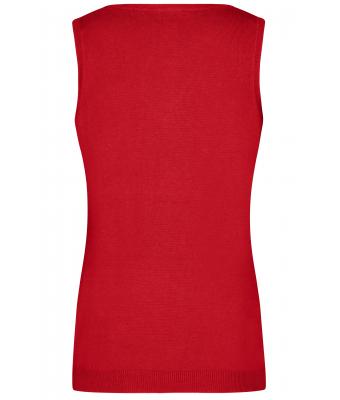 Dames Ladies' V-Neck Pullunder Rood 8057