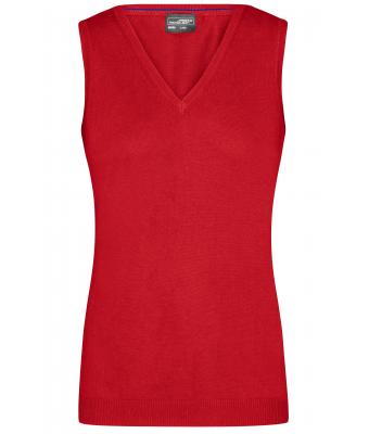 Dames Ladies' V-Neck Pullunder Rood 8057