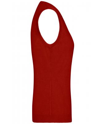 Dames Ladies' V-Neck Pullunder Bordeaux 8057
