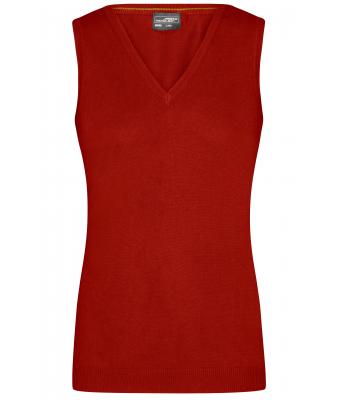 Damen Ladies' V-Neck Pullunder Bordeaux 8057