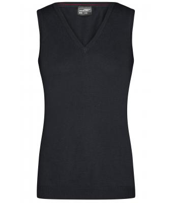 Dames Ladies' V-Neck Pullunder Zwart 8057
