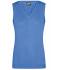 Dames Ladies' V-Neck Pullunder Gletsjer blauw 8057