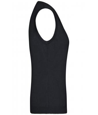 Femme Pull sans manches col V femme Noir 8057