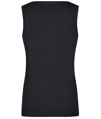Femme Pull sans manches col V femme Noir 8057