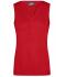 Femme Pull sans manches col V femme Rouge 8057