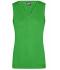 Femme Pull sans manches col V femme Vert 8057