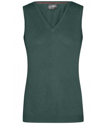 Femme Pull sans manches col V femme Vert-forêt 8057