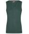 Femme Pull sans manches col V femme Vert-forêt 8057