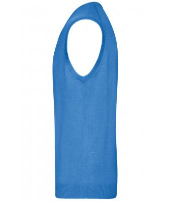 Heren Men's V-Neck Pullunder Gletsjer blauw 8058