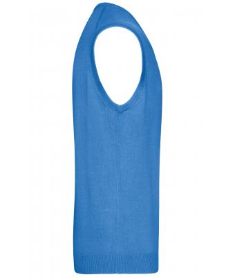 Heren Men's V-Neck Pullunder Gletsjer blauw 8058