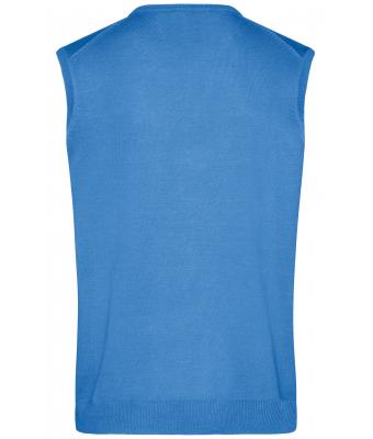 Heren Men's V-Neck Pullunder Gletsjer blauw 8058