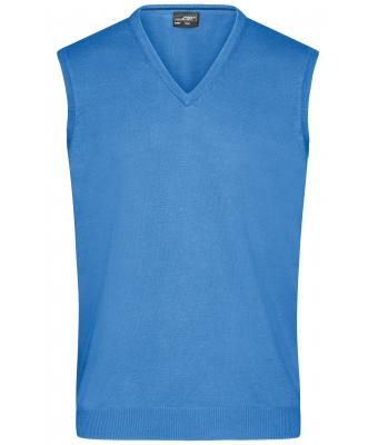 Heren Men's V-Neck Pullunder Gletsjer blauw 8058