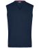 Men Men's V-Neck Pullunder Navy 8058