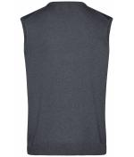 Herren Men's V-Neck Pullunder Anthracite-melange 8058