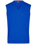 Herren Men's V-Neck Pullunder Royal 8058