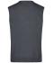 Heren Men's V-Neck Pullunder Antraciet-melange 8058
