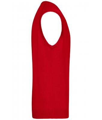 Men Men's V-Neck Pullunder Red 8058
