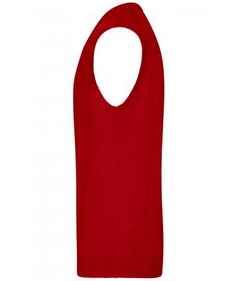 Men Men's V-Neck Pullunder Bordeaux 8058