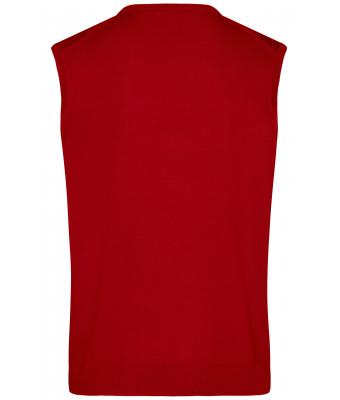 Men Men's V-Neck Pullunder Bordeaux 8058