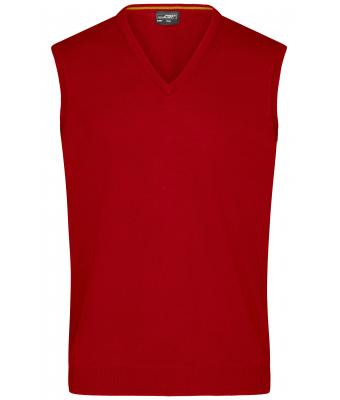Men Men's V-Neck Pullunder Bordeaux 8058