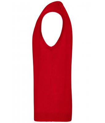 Heren Men's V-Neck Pullunder Rood 8058