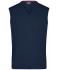 Homme Pull sans manches col V homme Marine 8058